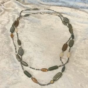 Silpada Earth Tones Stone Necklace